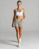 Real Essentials 3 Pack Women's French Terry Shorts Sweatshorts Lounge Gym Square Pockets - Set 5