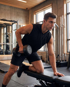 Real Essentials 3 Pack Men's Dry Fit Tank Top Hoodie Sleeveless Workout Gym Muscle Shirts - Set 12