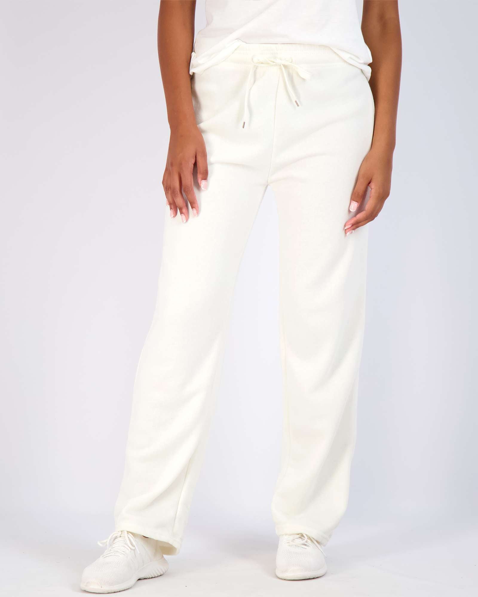 3 Pack Womens Fleece Open Bottom Sweatpants Real Essentials
