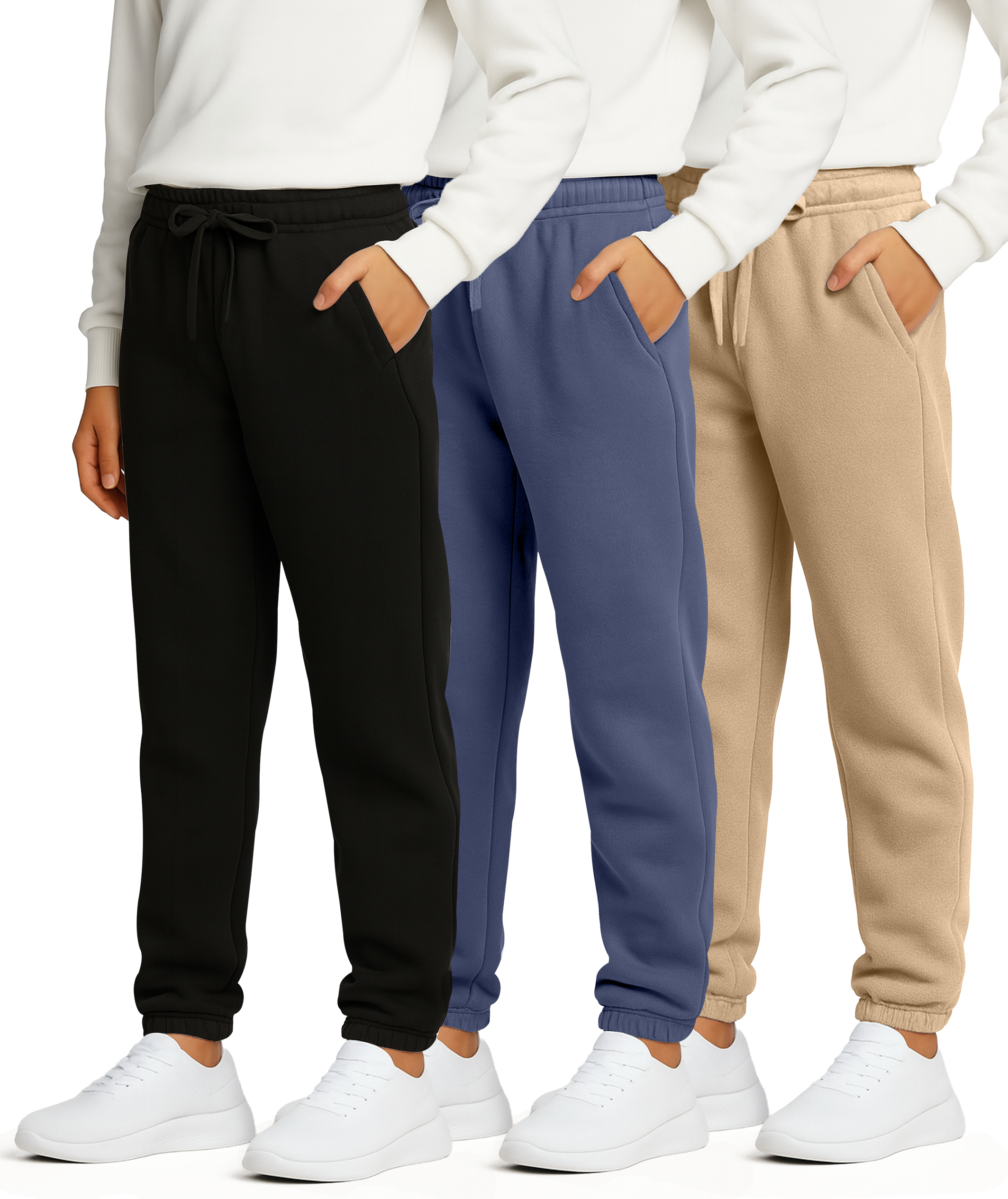 3 Pack: Boys' Tech Fleece Jogger Sweatpants
