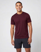 Real Essentials 5 Pack Men's Dry Fit Short Sleeve Crew T Shirts Gym Tees Athletic Workout - Solid Black, Charcoal, Solid Ultimate Grey, Burgundy, Solid Martini Olive