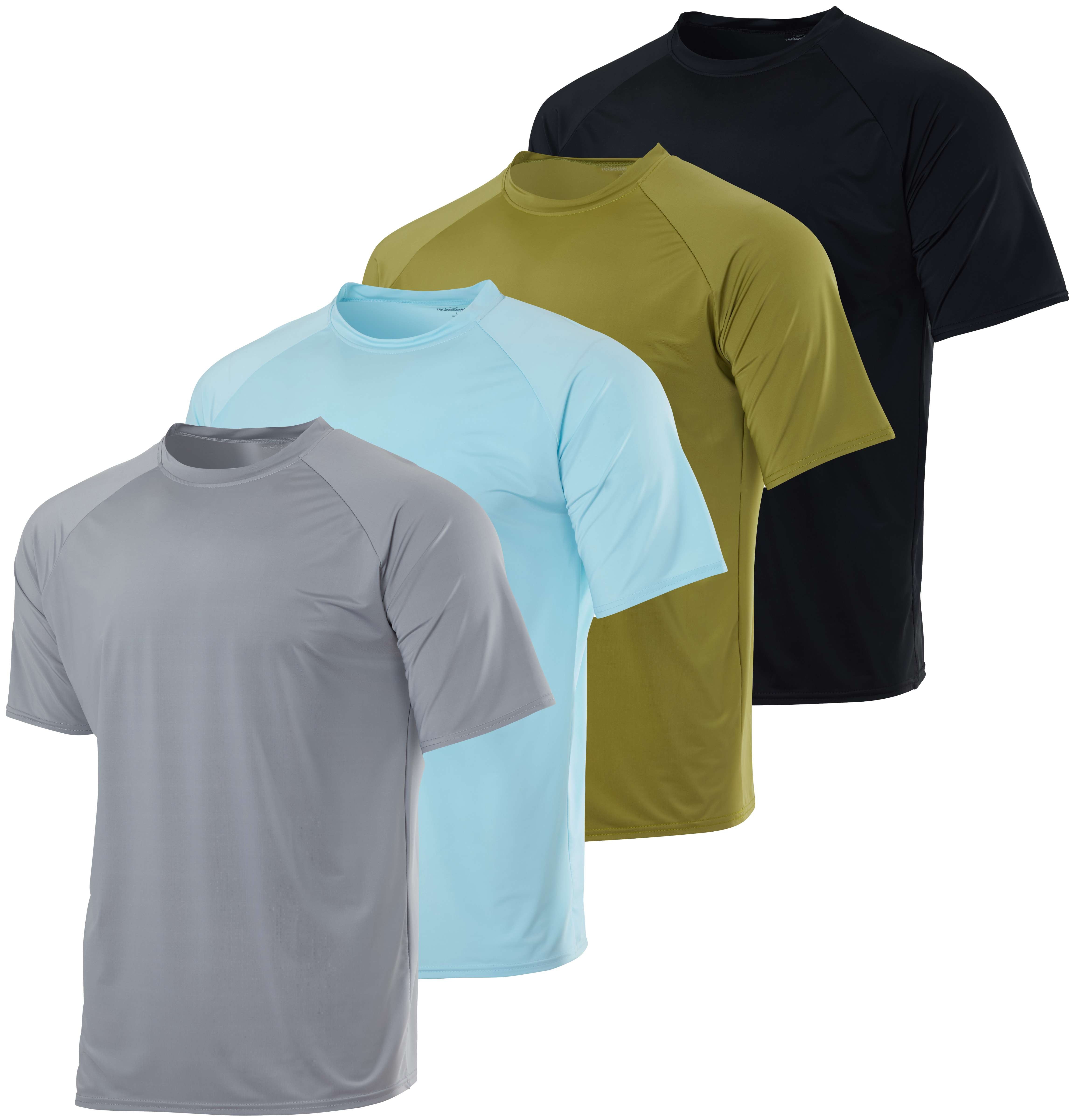 4-Pack: Boys Short Sleeve Quick Dry UPF 50+ Sun Protection Rash Guard Shirt ? Swimwear Surf Top for Boys