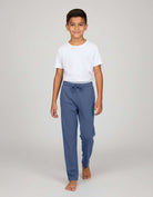 Real Essentials 3 Pack Boys' Pajama Sweatpants Joggers Open Bottom Kids Teens PJs Sweats - Set 8