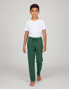 Real Essentials 3 Pack Boys' Pajama Sweatpants Joggers Open Bottom Kids Teens PJs Sweats - Set 6