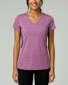 Real Essentials 5 Pack Womens Dry Fit V Neck Workout Tops Athletic T Shirts Gym Yoga Tees - Set 4