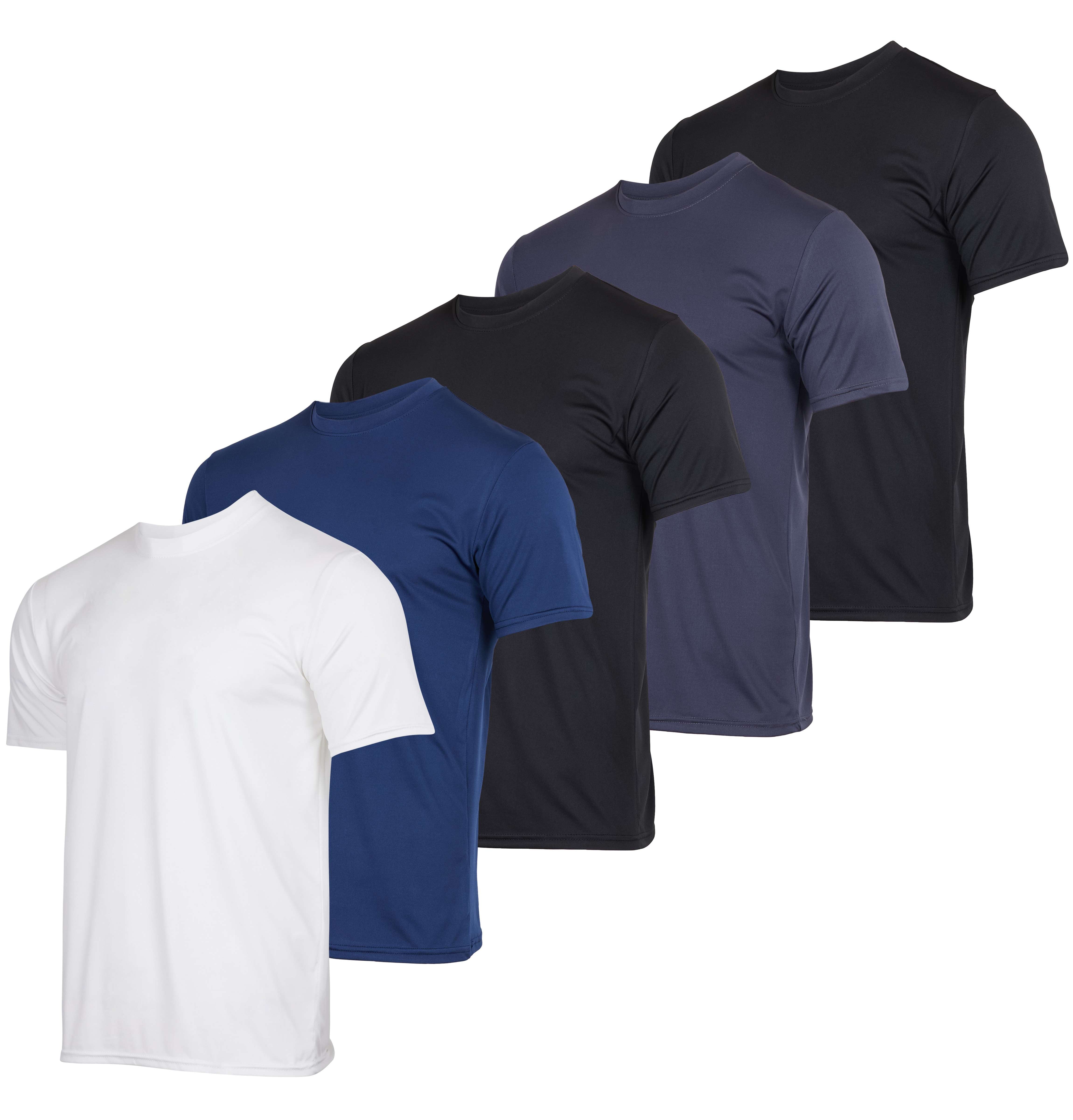 5 Pack: Boys Dry Fit Active Short-Sleeve T-Shirt