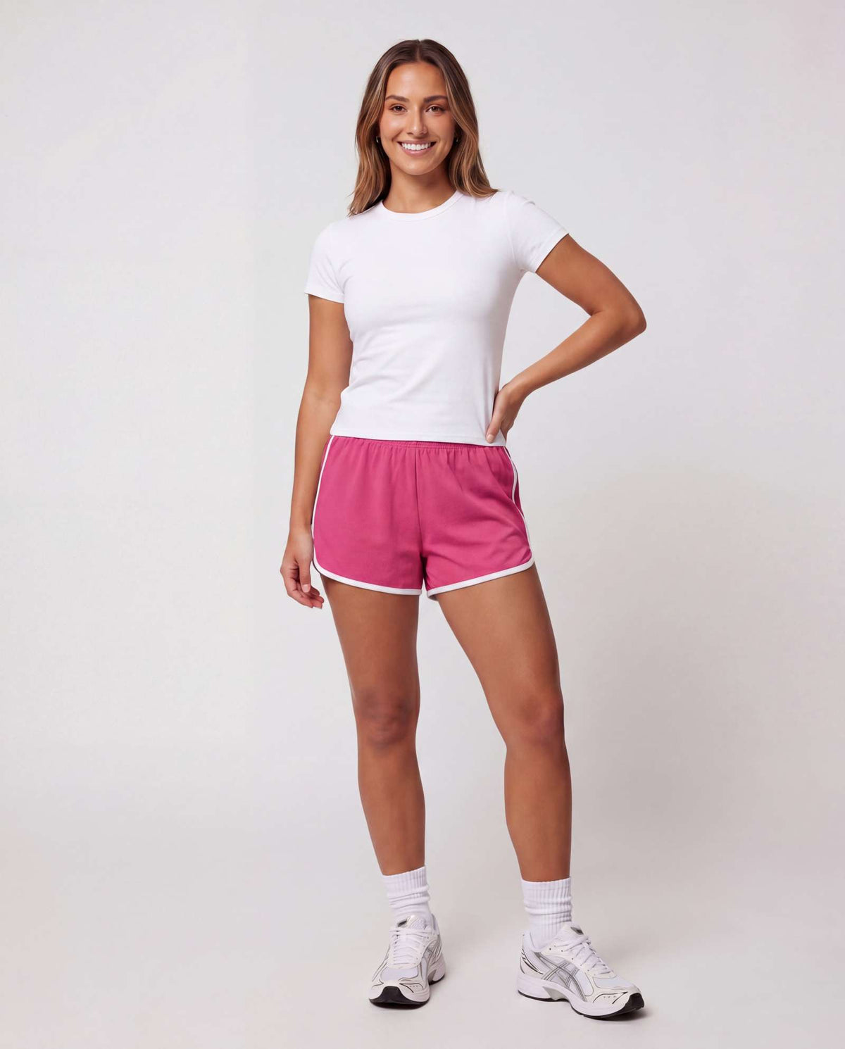 Real Essentials 5 Pack Women's Dry Fit Dolphin Shorts Athletic Running Workout Gym Hiking - Set 3