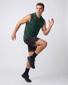 Real Essentials 3 Pack Men's Dry Fit Tank Top Hoodie Sleeveless Workout Gym Muscle Shirts - Set 13