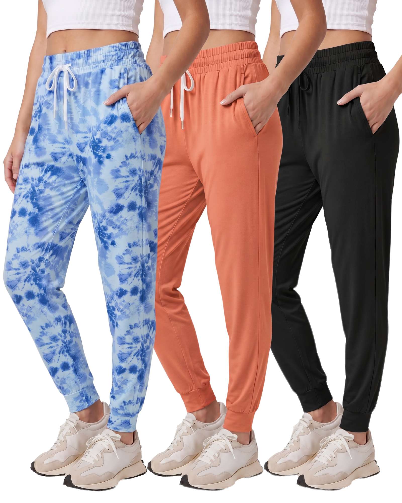 3 Pack: Womens Ultra-Soft Lounge Joggers