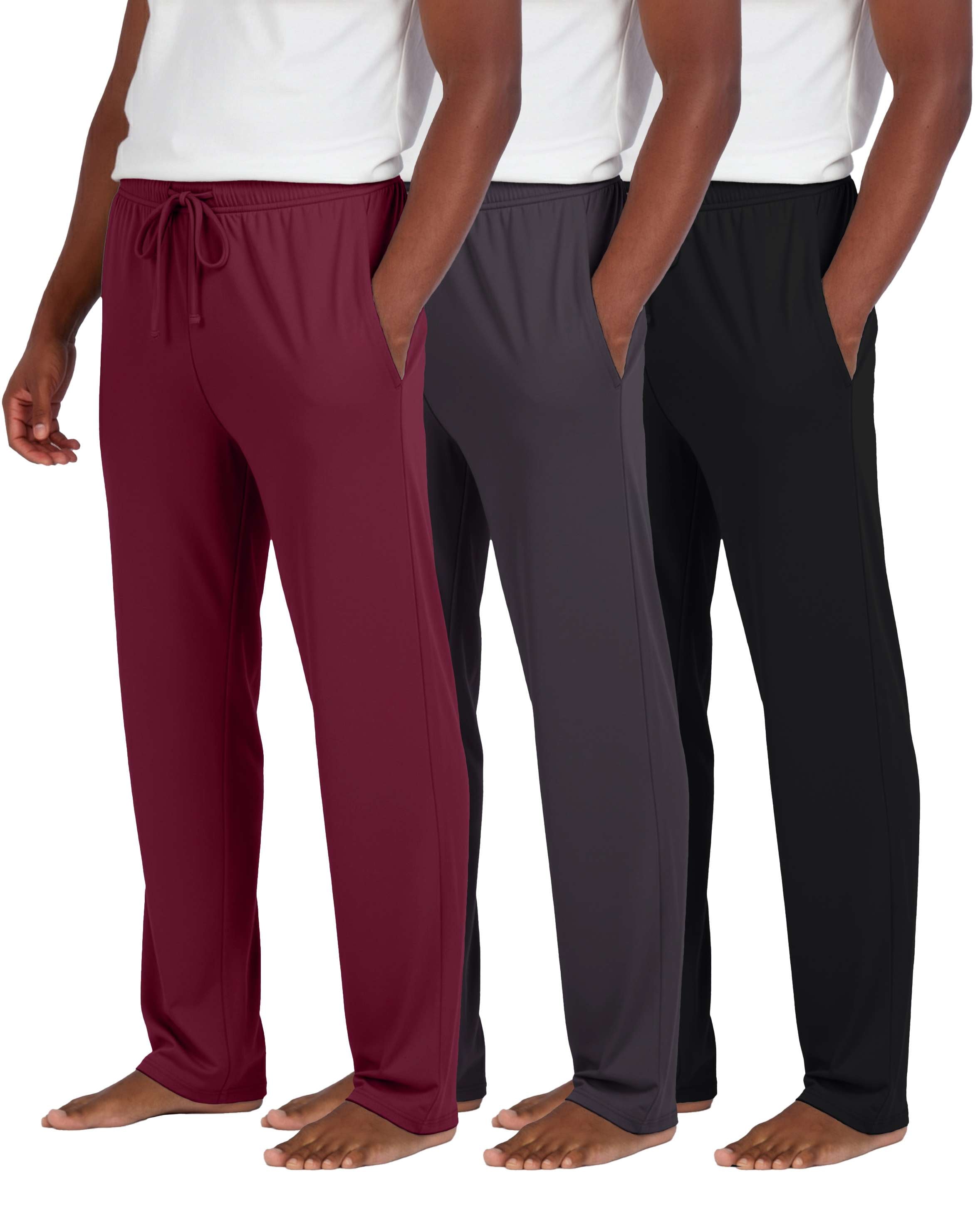 3 Pack: Mens Soft Pajama Lounge Pants