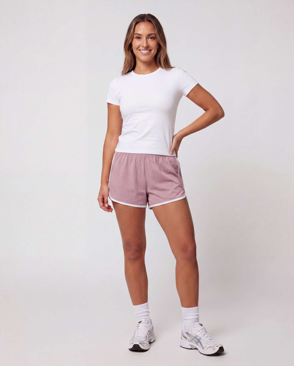 Real Essentials 5 Pack Women's Dry Fit Dolphin Shorts Athletic Running Workout Gym Hiking - Set 4