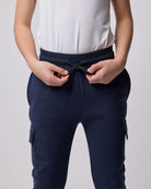 Real Essentials 3 Pack Boys' Cotton Cargo Fleece Joggers Sweatpants Pockets Athletic Kids - Set 8