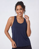 Real Essentials 5 Pack Women's Racerback Crop Tank Tops Dry Fit Workout Athletic Gym Yoga - Solid Black, Solid Black, Solid Navy Blazer, Solid Quiet Shade, Solid Ultimate Grey