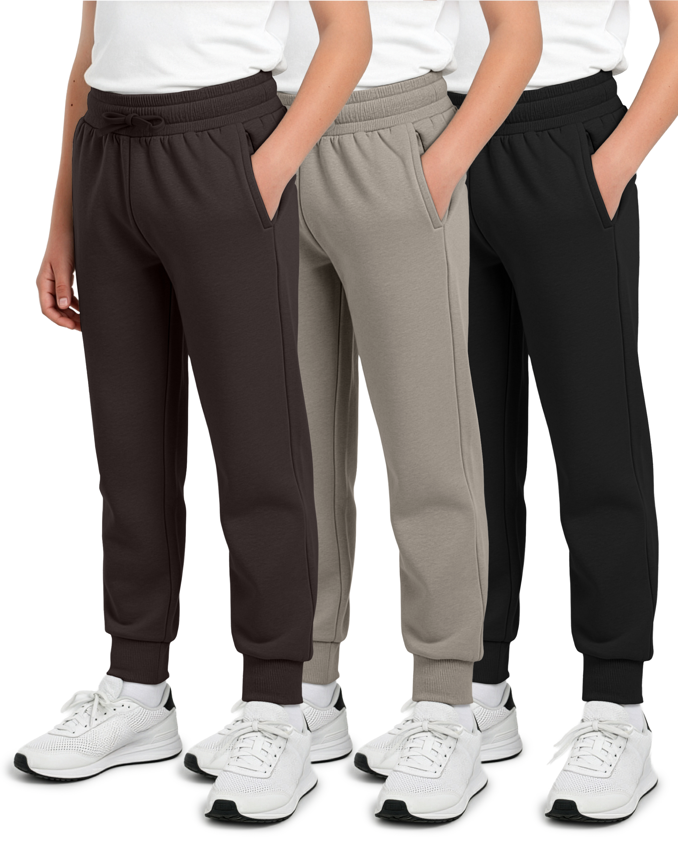 3 Pack: Boys Fleece Jogger Sweatpants