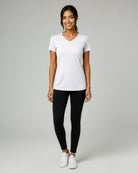 Real Essentials 5 Pack Womens Dry Fit V Neck Workout Tops Athletic T Shirts Gym Yoga Tees - Set 19