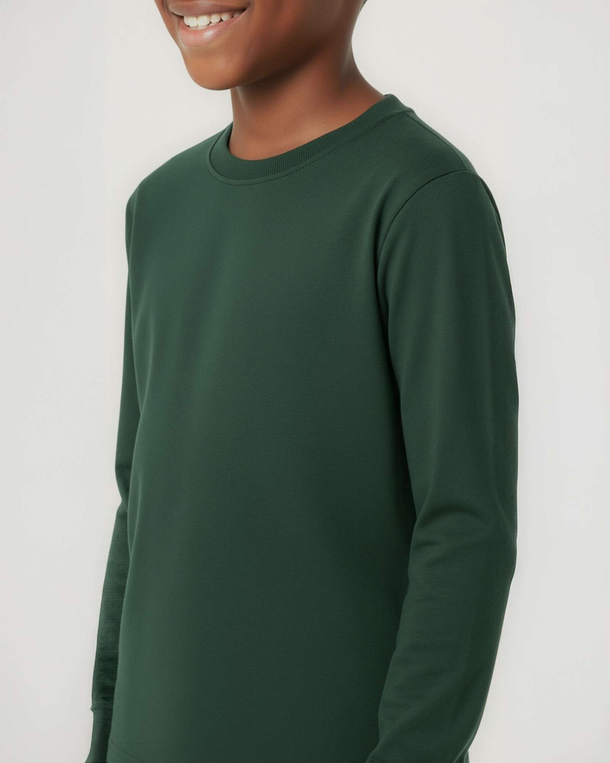Real Essentials 5 Pack Boys' Cotton Long Sleeve Jersey T Shirts Kids School Youth Tees - Set 3