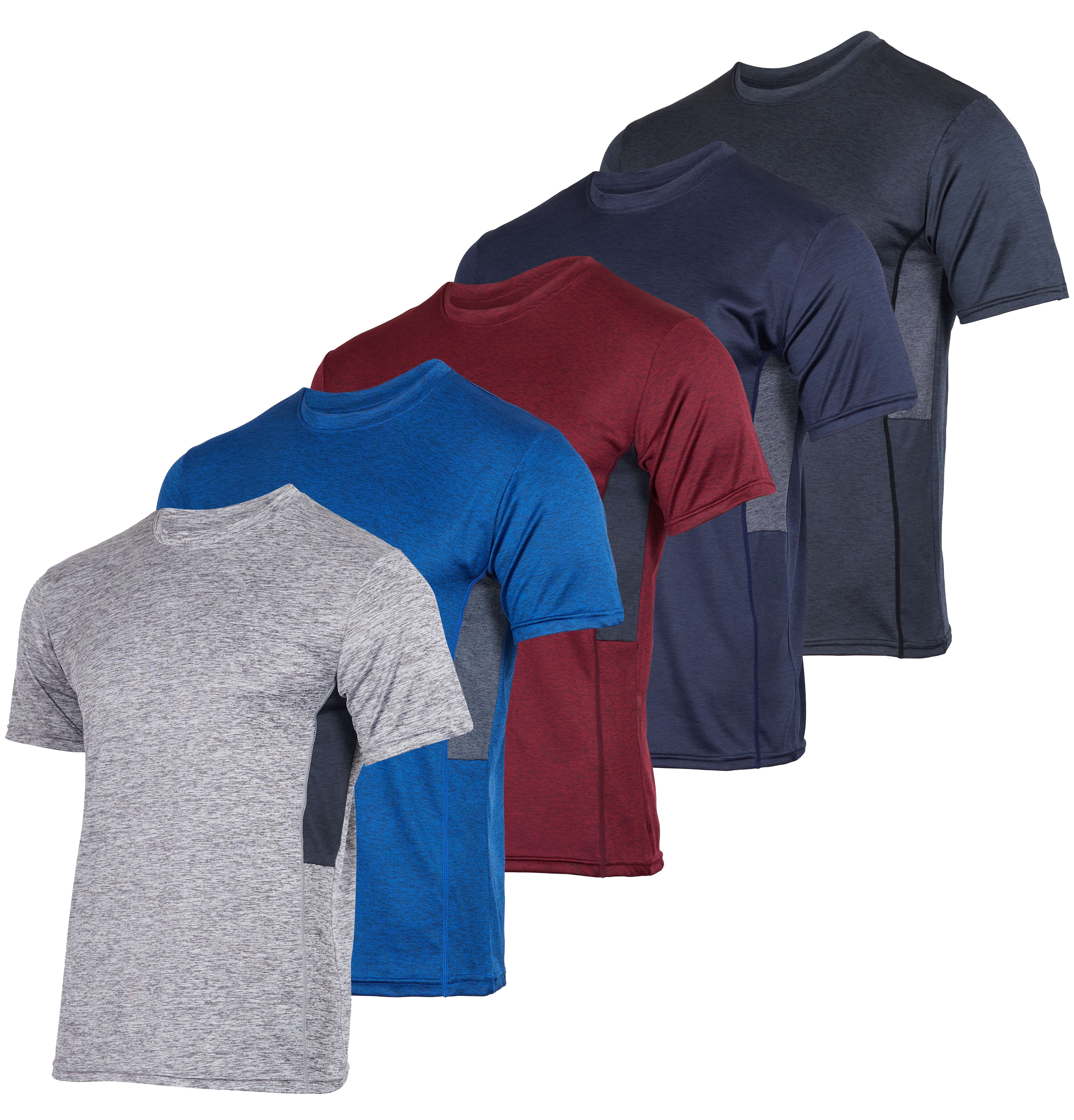 5 Pack: Boys Dry Fit Active Short-Sleeve T-Shirt