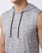 Real Essentials 3 Pack Men's Dry Fit Tank Top Hoodie Sleeveless Workout Gym Muscle Shirts - Set 5