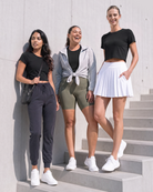 Real Essentials 5 Pack Women's Dry Fit Crop Top Workout T Shirts Short Sleeve Athletic Gym - Set 14