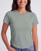 Real Essentials 3 Pack Women's Cropped Cap Sleeve Tops Cotton Basic Tees Going Out Shirts - Solid Black, Solid Iceberg Green, Solid Orchid Petal