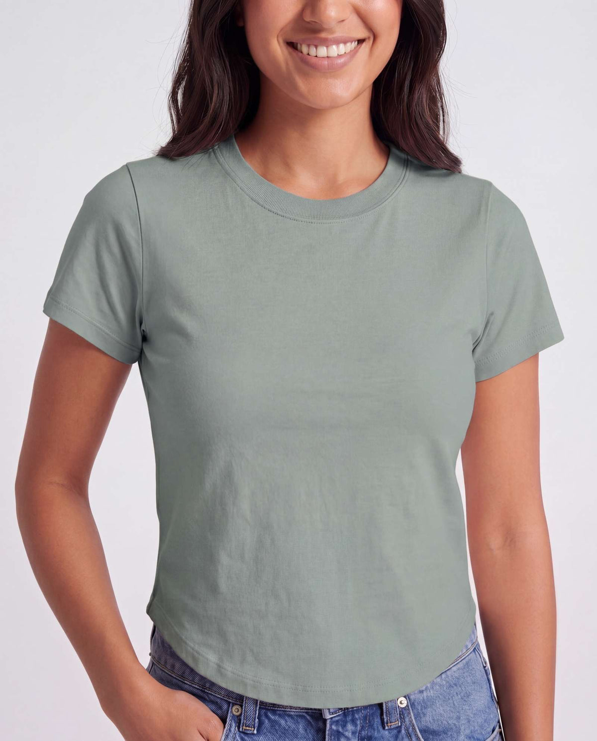 Real Essentials 3 Pack Women's Cropped Cap Sleeve Tops Cotton Basic Tees Going Out Shirts - Solid Black, Solid Iceberg Green, Solid Orchid Petal