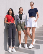 Real Essentials 5 Pack Women's Dry Fit Crop Top Workout T Shirts Short Sleeve Athletic Gym - Set 9