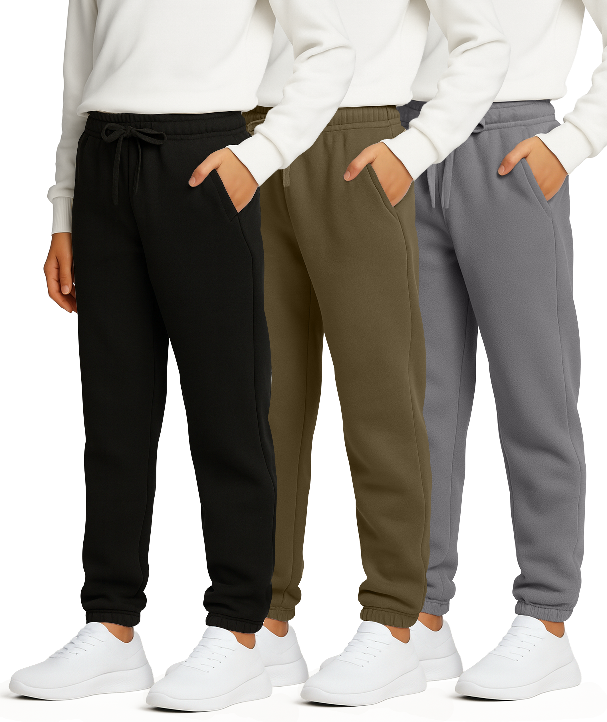3 Pack: Boys' Tech Fleece Jogger Sweatpants