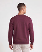 Real Essentials 3 Pack Mens Fleece Pocket Sweatshirt Pullover Long Sleeve Shirts Sweater - Solid Black, Solid Burgundy, Solid Vintage Indigo