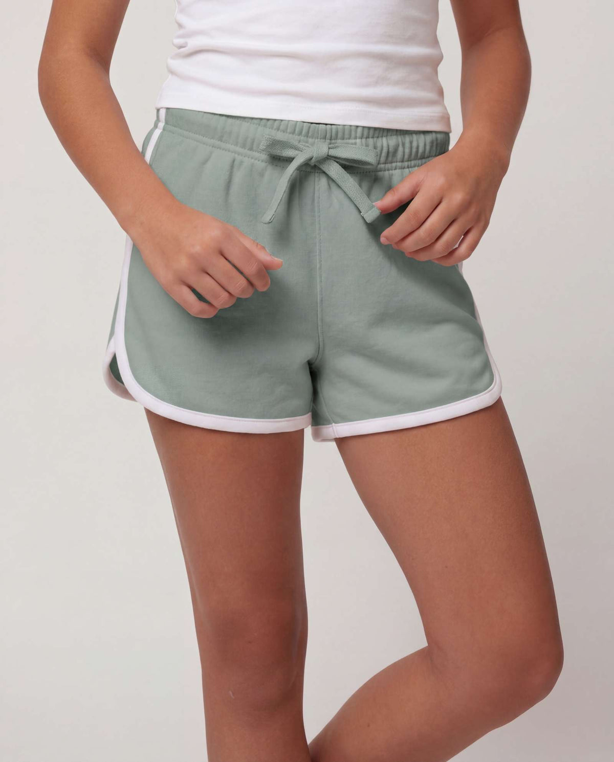 Real Essentials 3 Pack Girls' Fleece Dolphin Shorts Athletic Soccer Kids Teens Sports Youth - Solid Black, Solid Iceberg Green, Solid Orchid Petal
