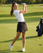 Real Essentials 3 Pack Women's 16" Skorts Skirts Pockets Athletic Golf Tennis Casual Shorts - Set 2