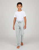 Real Essentials 3 Pack Boys' Pajama Sweatpants Joggers Open Bottom Kids Teens PJs Sweats - Set 5