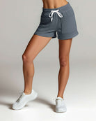 Real Essentials 3 Pack Women's French Terry Shorts Sweatshorts Lounge Gym Square Pockets - Set 6