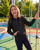 Real Essentials 3 Pack Girls' Fleece Pullover Hoodies Sweatshirts Sweaters Kids Teens Tops - Solid Black, Solid Plum Perfect, Solid Lantana