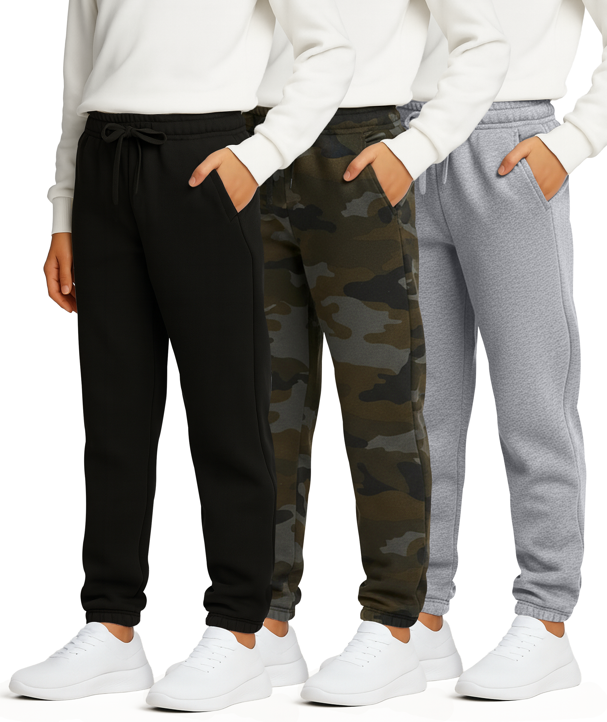 3 Pack: Boys' Tech Fleece Jogger Sweatpants