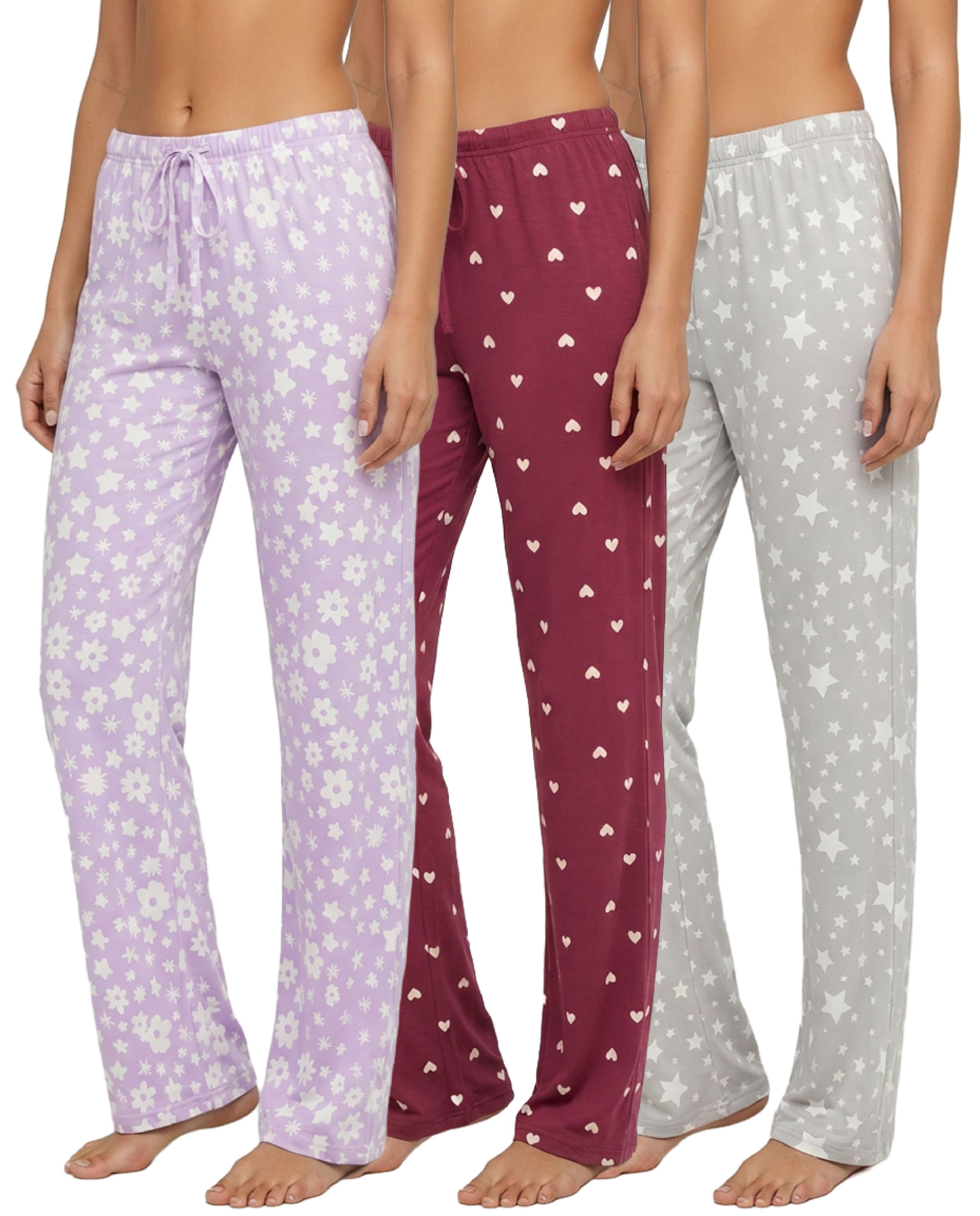 3 Pack: Women's Ultra-Soft Pajama Pants