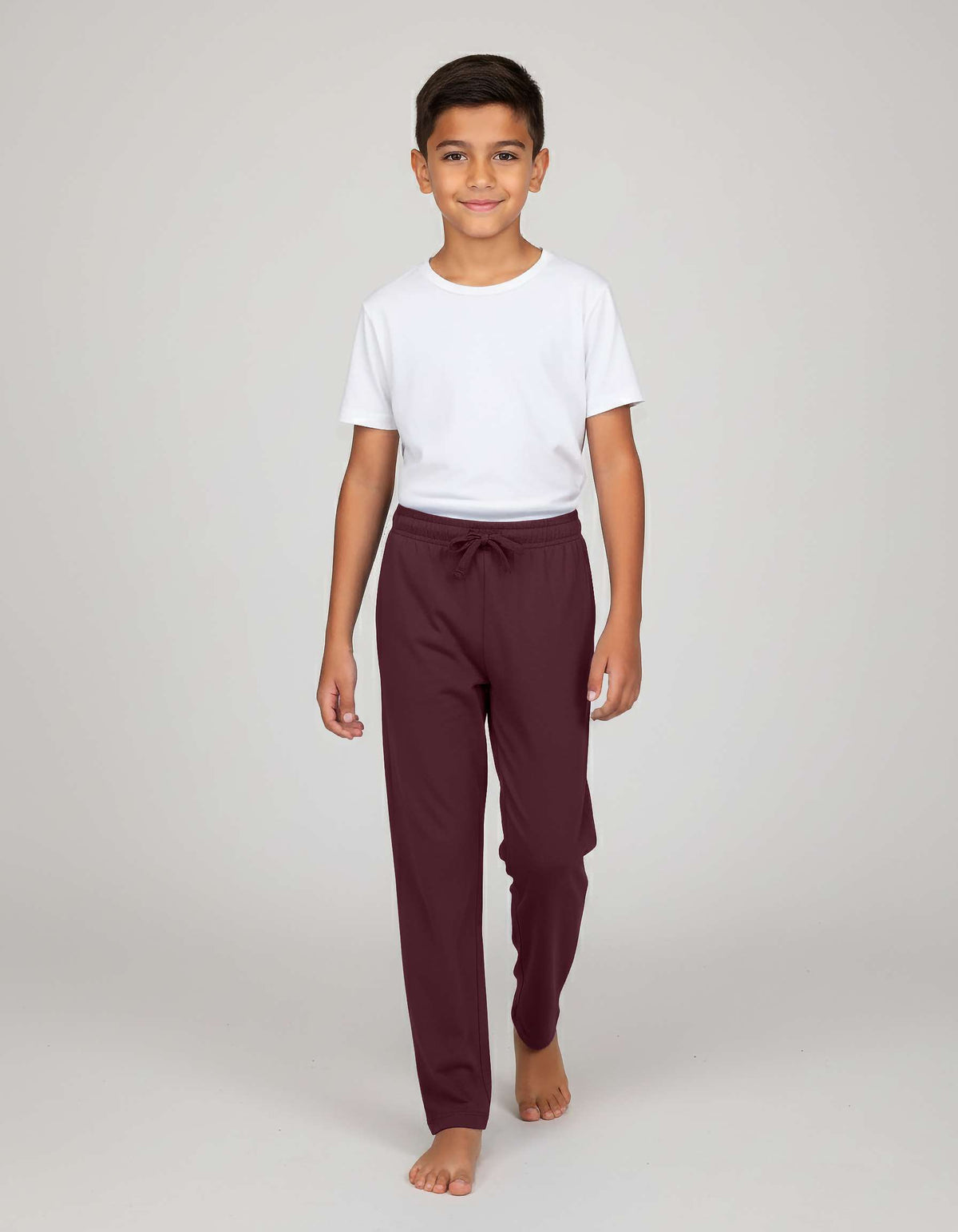 Real Essentials 3 Pack Boys' Pajama Sweatpants Joggers Open Bottom Kids Teens PJs Sweats - Set 4