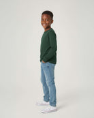 Real Essentials 5 Pack Boys' Cotton Long Sleeve Jersey T Shirts Kids School Youth Tees - Set 6