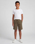 Real Essentials 3 Pack Boys' Fleece Shorts Athletic Gym Kids Teens Pajama Sleep Pockets - Solid Black, Solid Martini Olive, Solid Sleet