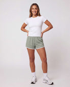 Real Essentials 5 Pack Women's Dry Fit Dolphin Shorts Athletic Running Workout Gym Hiking - Set 5