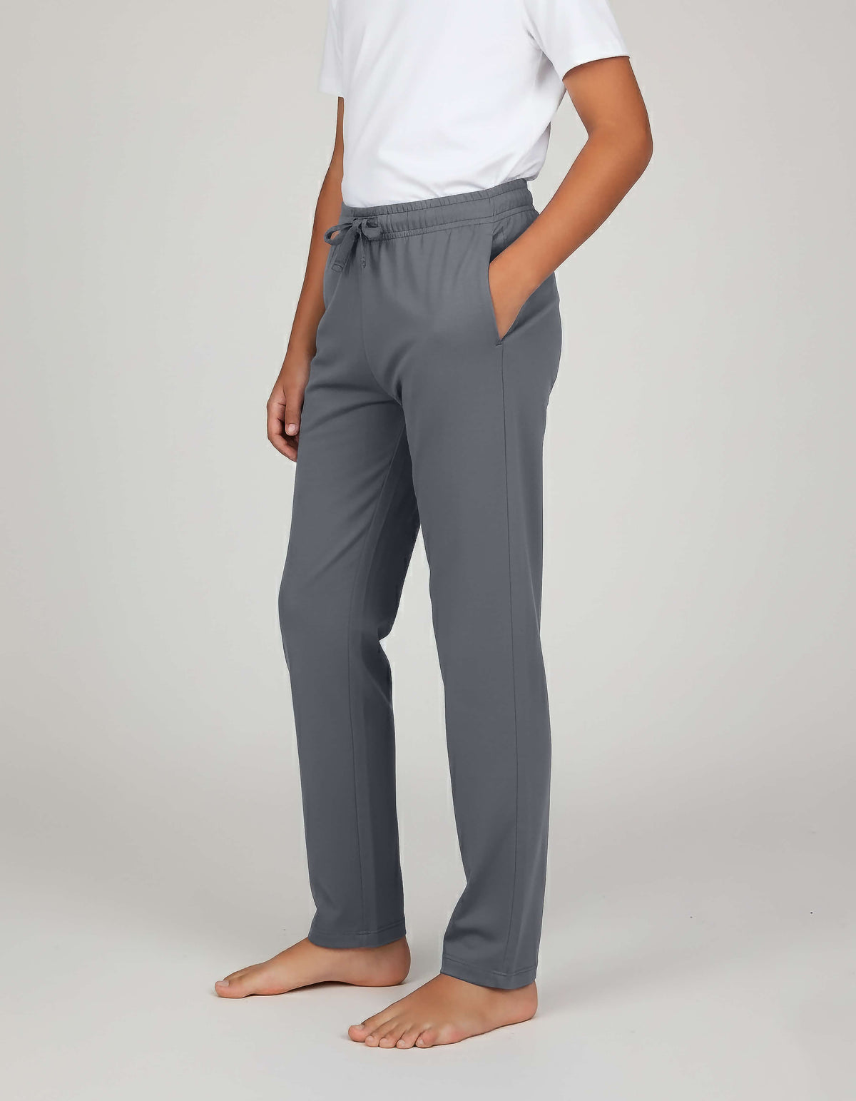 Real Essentials 3 Pack Boys' Pajama Sweatpants Joggers Open Bottom Kids Teens PJs Sweats - Set 3