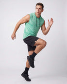 Real Essentials 3 Pack Men's Dry Fit Tank Top Hoodie Sleeveless Workout Gym Muscle Shirts - Set 7
