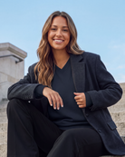 Real Essentials 3 Pack Womens Fleece V Neck Sweatshirt Pullover Sweaters Long Sleeve Top - Solid Black, Solid Navy Blazer, Charcoal Heather