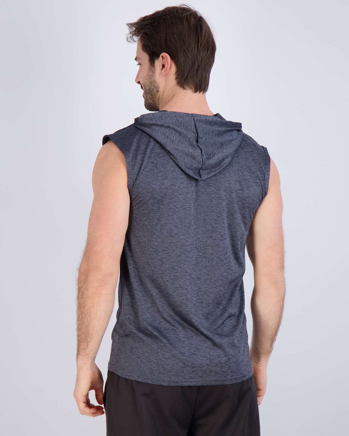 Real Essentials 3 Pack Men's Dry Fit Tank Top Hoodie Sleeveless Workout Gym Muscle Shirts - Set 9