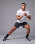 Real Essentials 5 Pack Men's Dry Fit Short Sleeve Crew T Shirts Gym Tees Athletic Workout - Solid Bright White, Solid Bright White, Solid Bright White, Solid Bright White, Solid Bright White