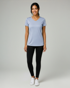 Real Essentials 5 Pack Womens Dry Fit V Neck Workout Tops Athletic T Shirts Gym Yoga Tees - Set 16
