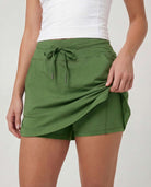Real Essentials 3 Pack Women's 16" Skorts Skirts Pockets Athletic Golf Tennis Casual Shorts - Set 7