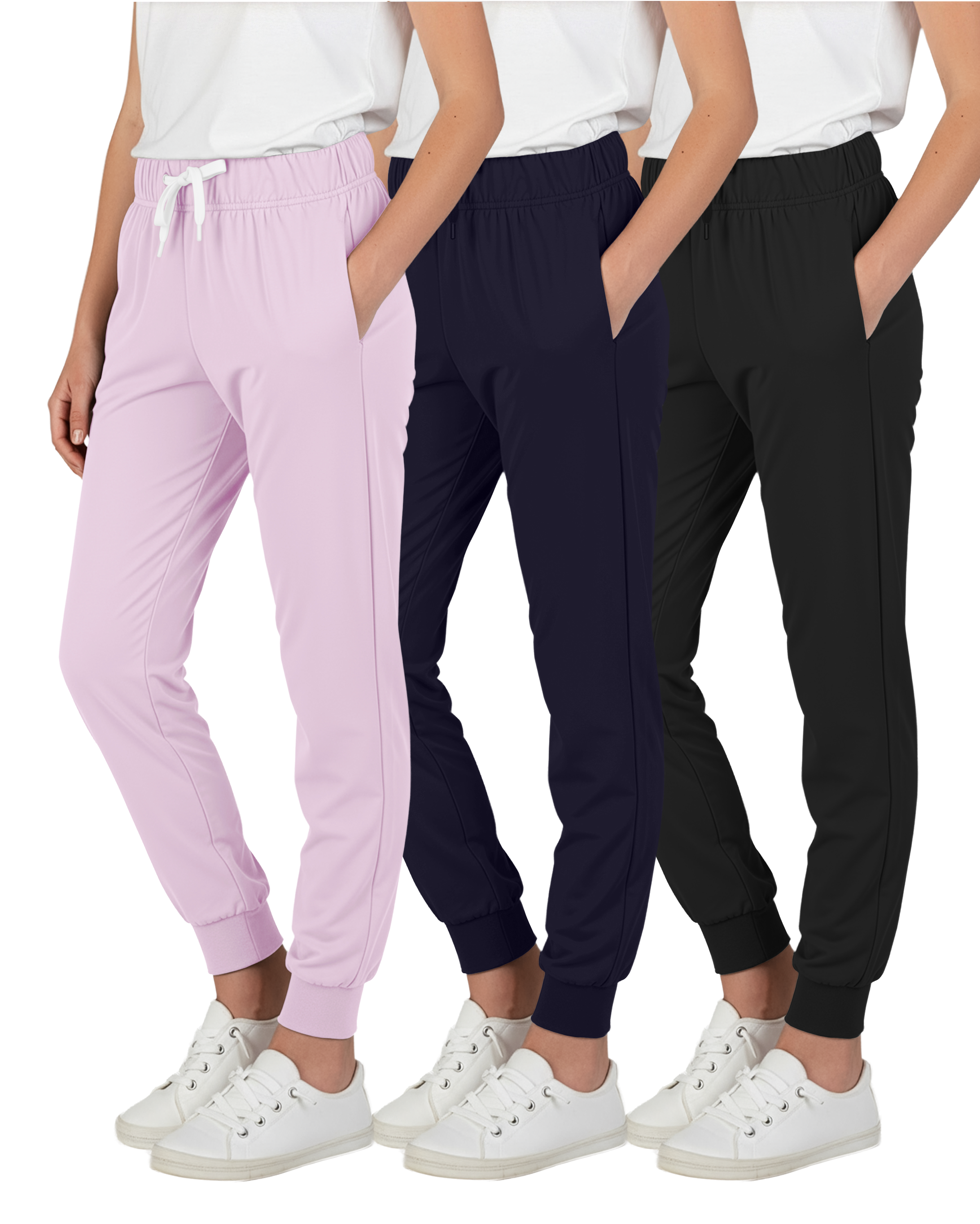 3 Pack: Girls Super-Soft Lounge Jogger Sweatpants