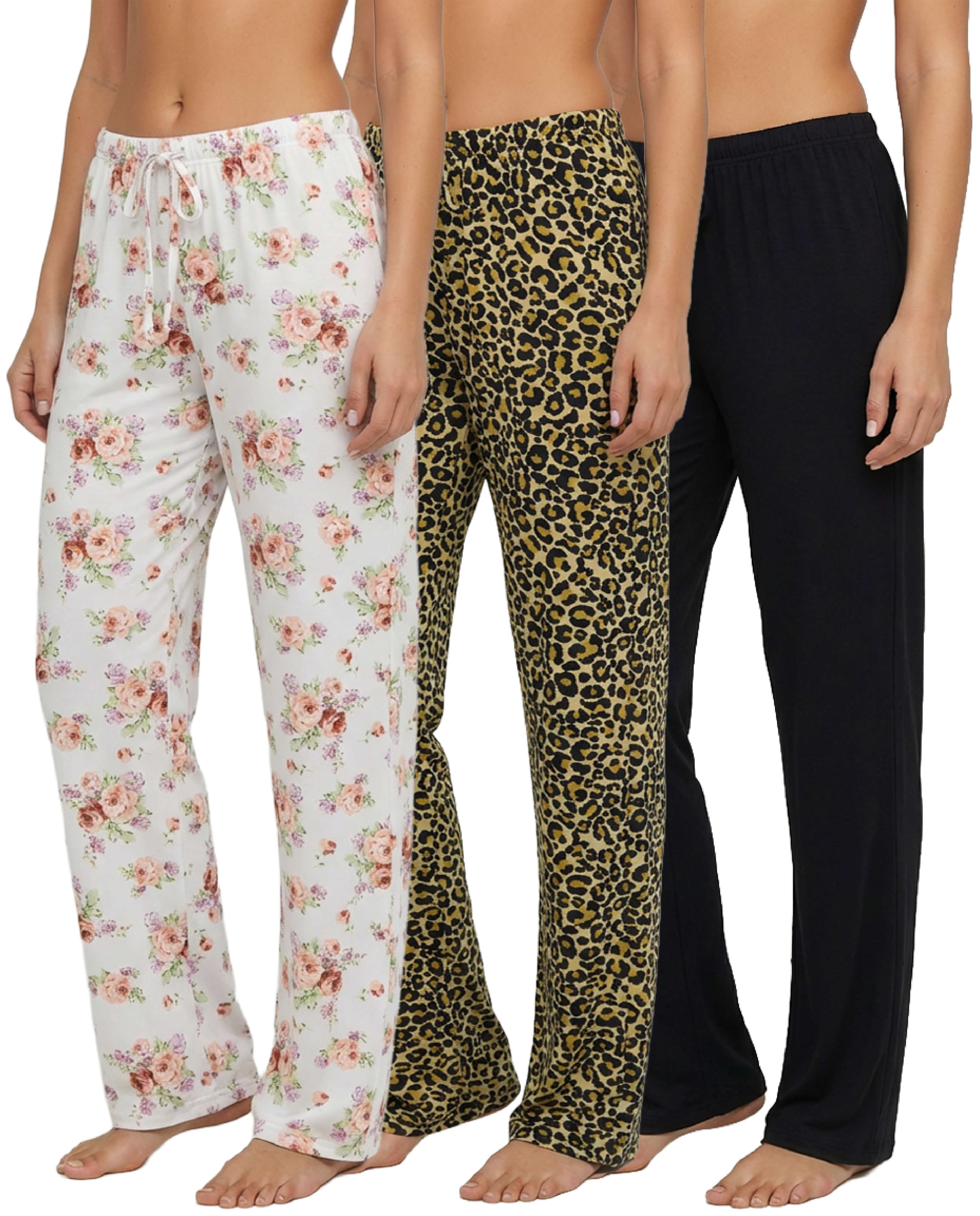 3 Pack: Women's Ultra-Soft Pajama Pants
