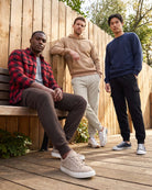 Real Essentials 3 Pack Mens Fleece Cargo Joggers Sweatpants Cuffed Athletic Gym Pockets - Solid Black, Solid Chocolate Torte, Solid Moonbeam