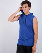 Real Essentials 3 Pack Men's Dry Fit Tank Top Hoodie Sleeveless Workout Gym Muscle Shirts - Set 4